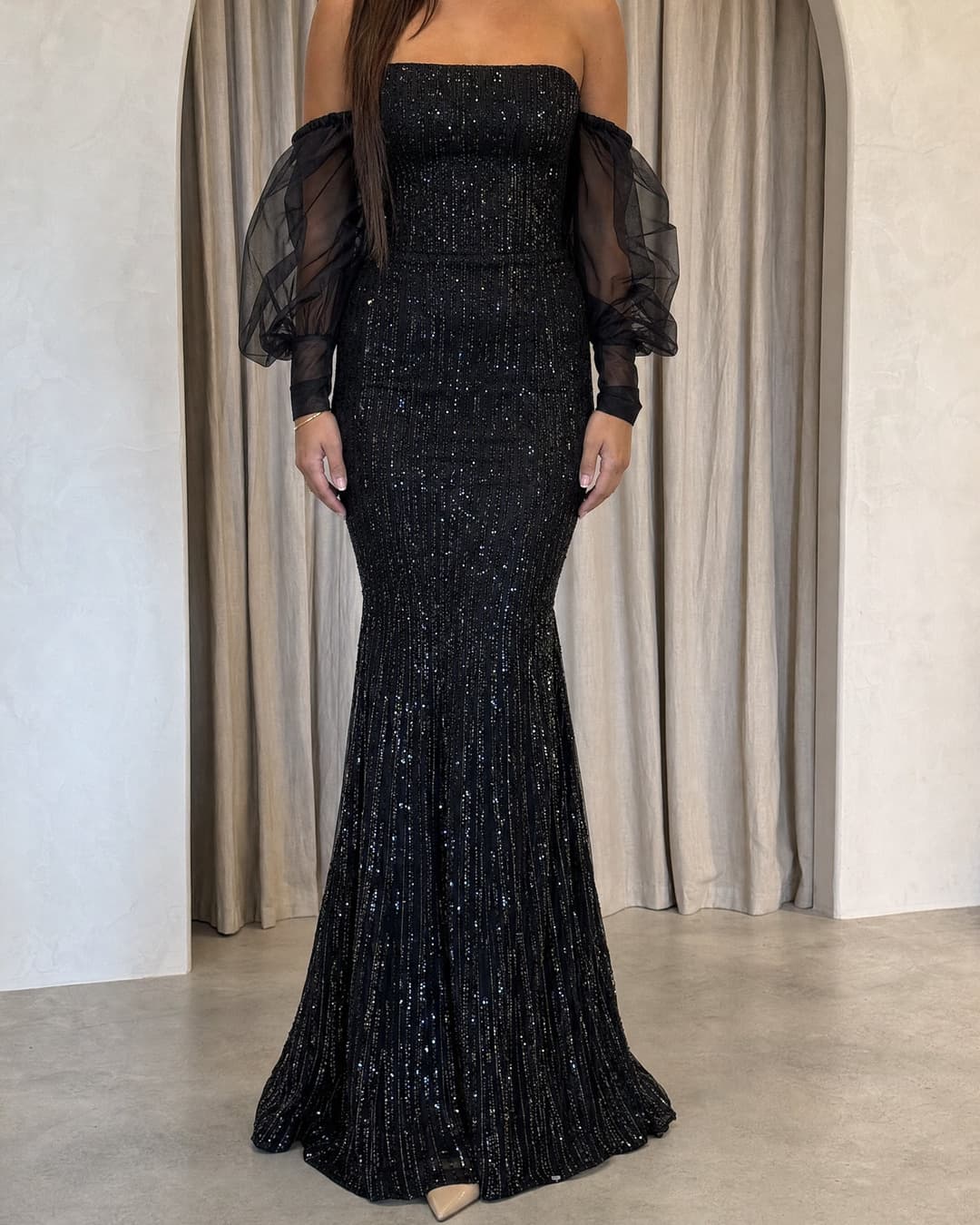 The Aya Dress, Zwart galajurk